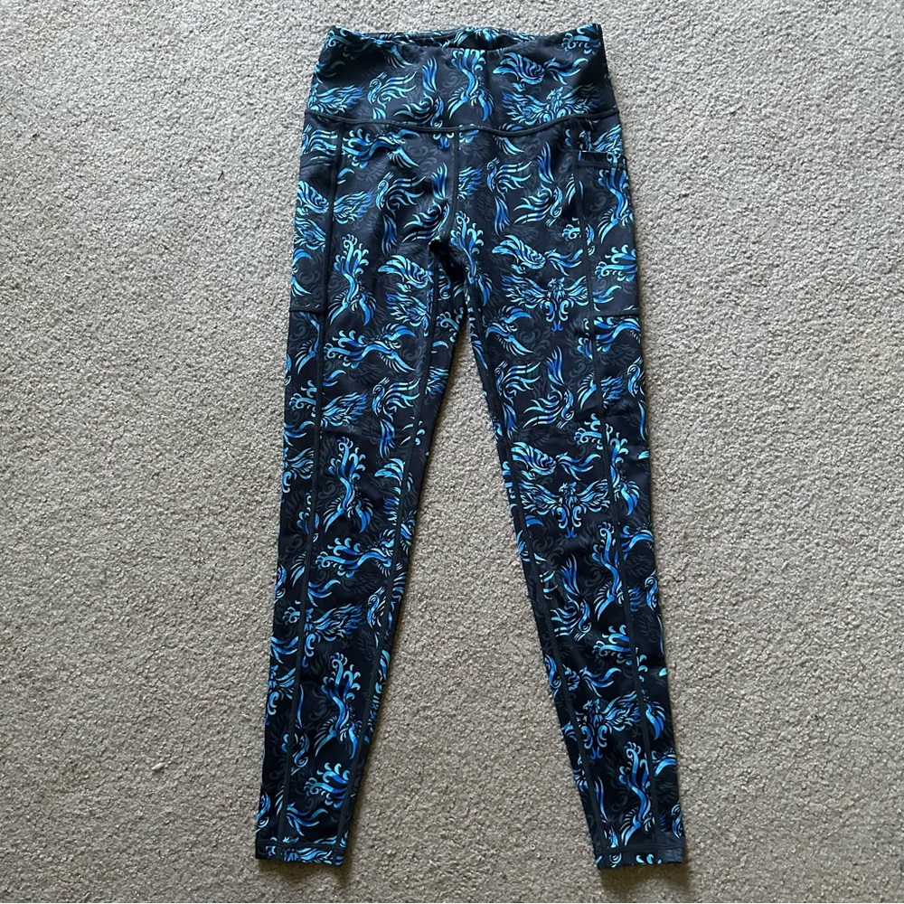 Constantly Varied Gear Blue and Black Phoenix Full Length Leggings